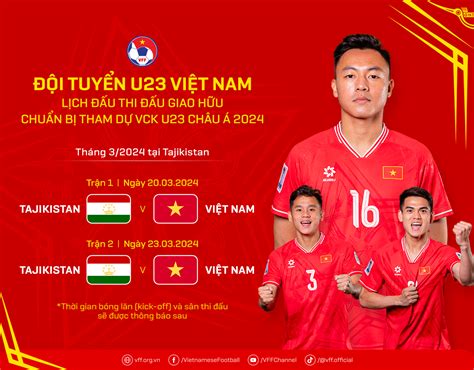 lịch thi đấu giao hữu u23 việt nam